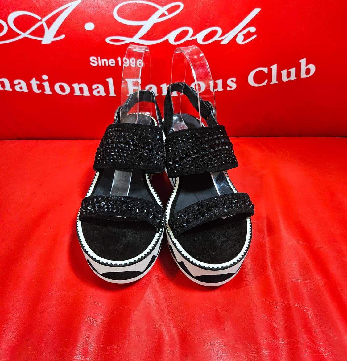 소다(SODA) 크리스탈 플렛폼 통굽 샌들 39size 상품이미지3