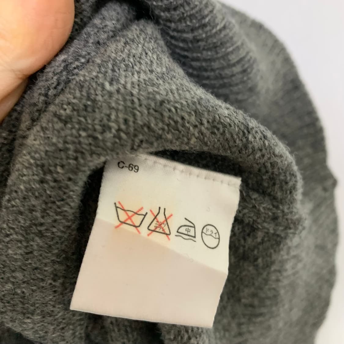 폴로 랄프로렌 램스울 100 그레이 빈티지 니트 스웨터 170 여성 M 상품이미지4