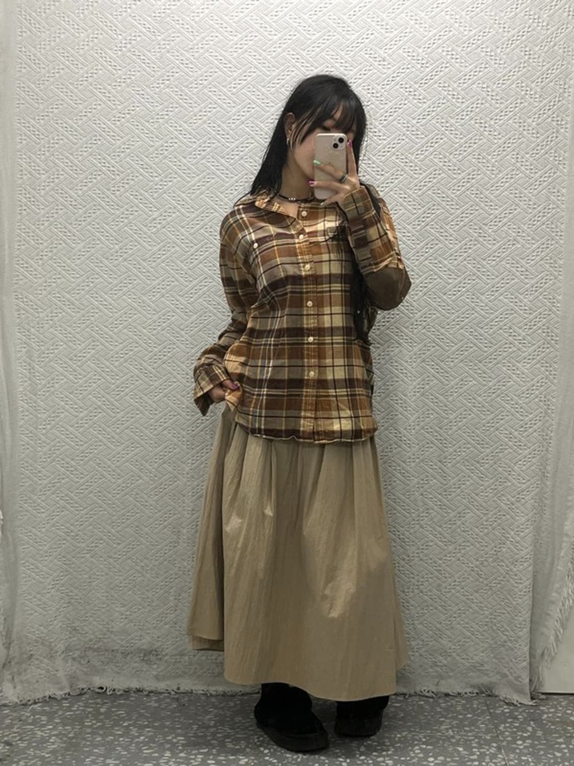 폴로 랄프로렌 올드스쿨 엘보패치 체크 셔츠 L C06597 상품이미지2