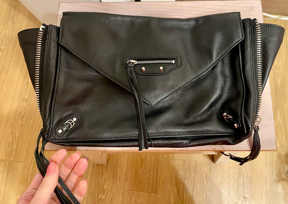 발렌시아가Balenciaga파피에르 엔벨롭 클러치/블랙 상품이미지4