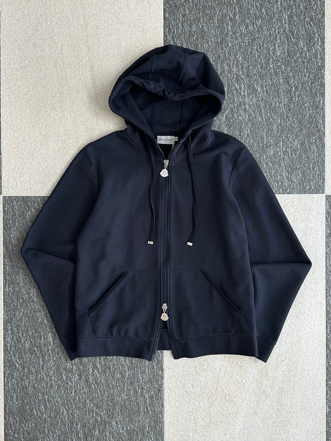 몽클레어 네이비 와플 후드집업  상품이미지4
