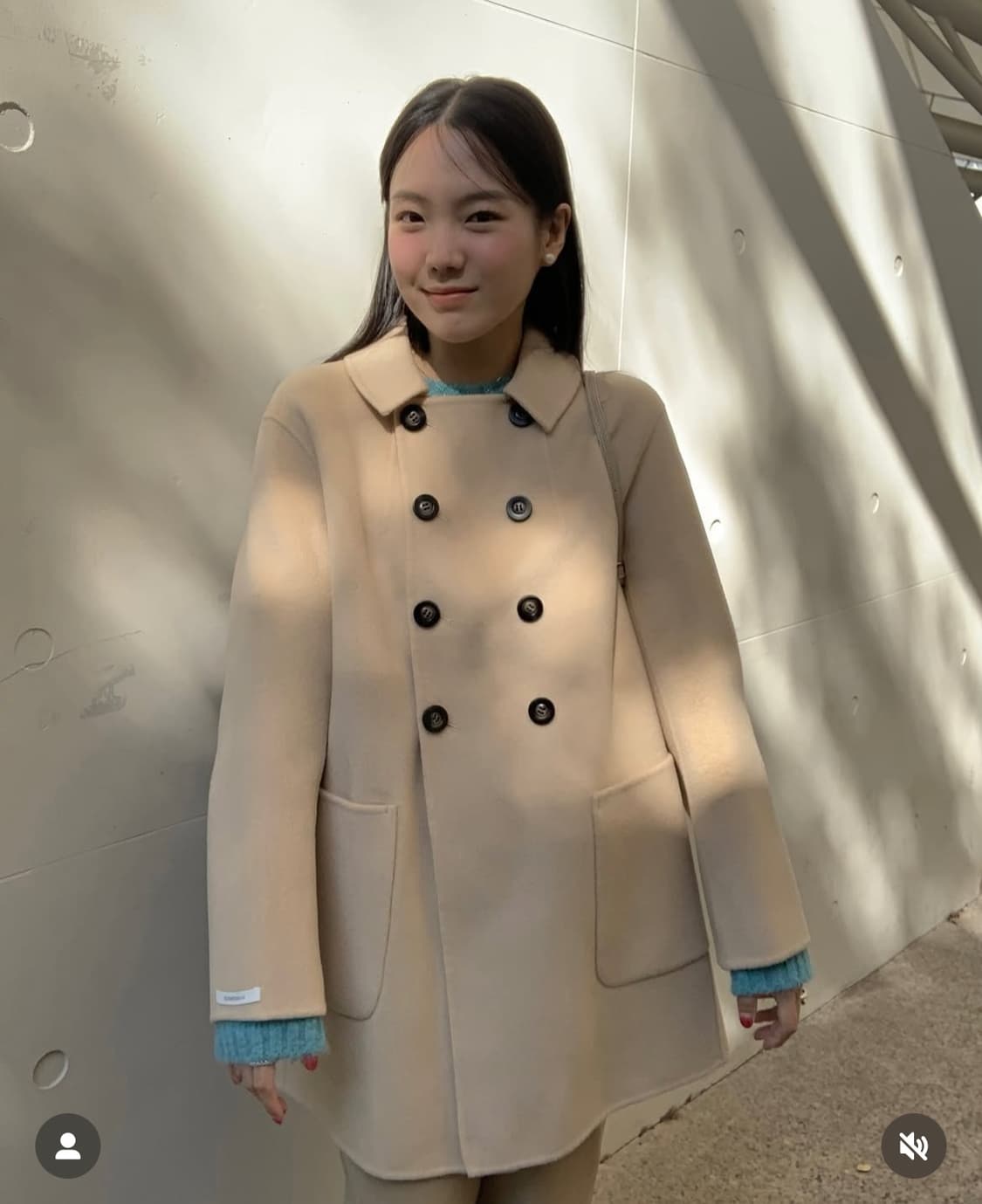 아카이브아토 버터색 더블 코트 상품이미지1