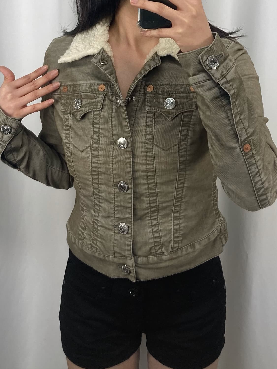 트루릴리젼 코듀로이 쉐르파 자켓 상품이미지2