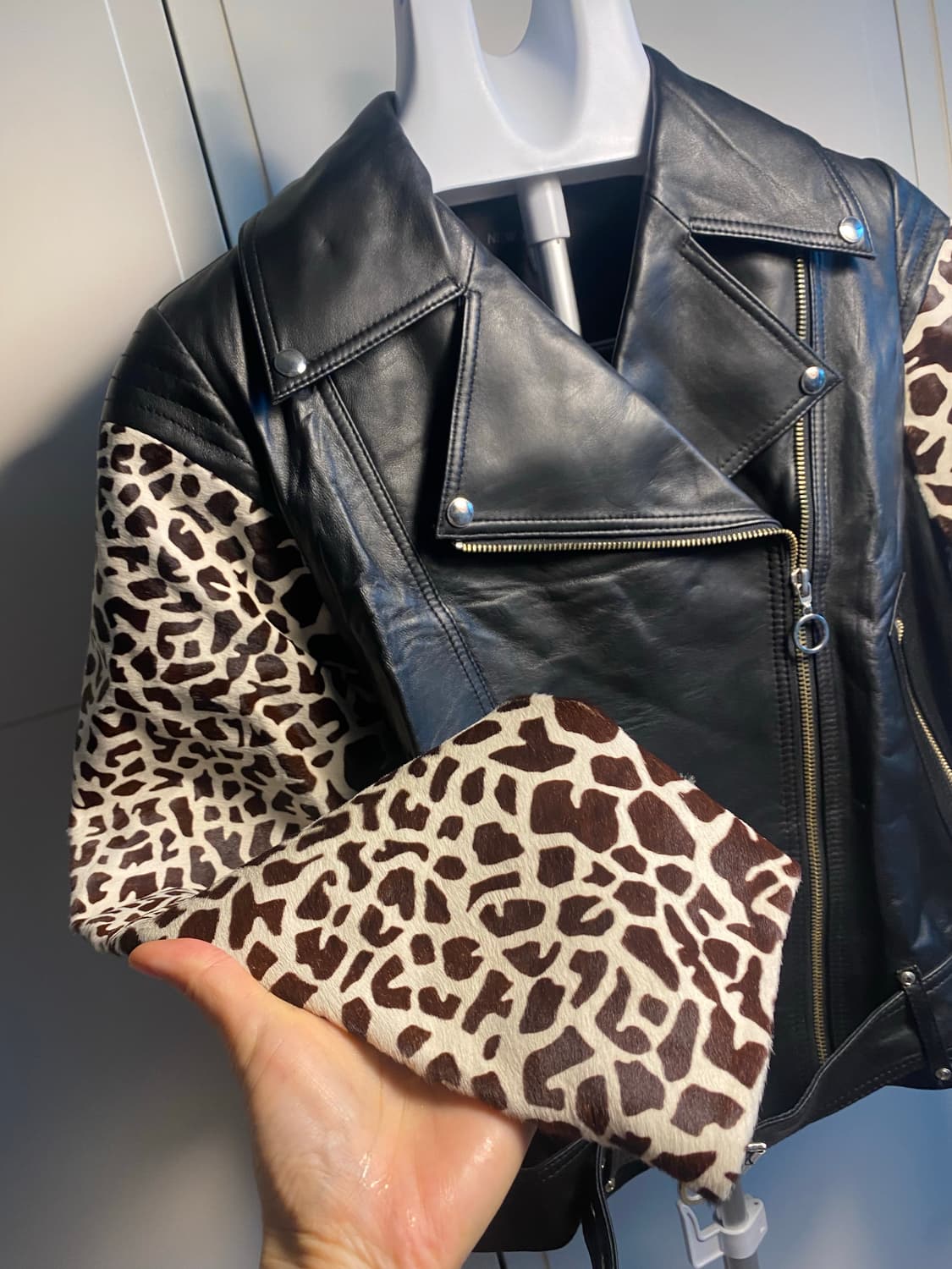 JS NEWYORK 가죽 라이더 자켓 FREE 상품이미지2