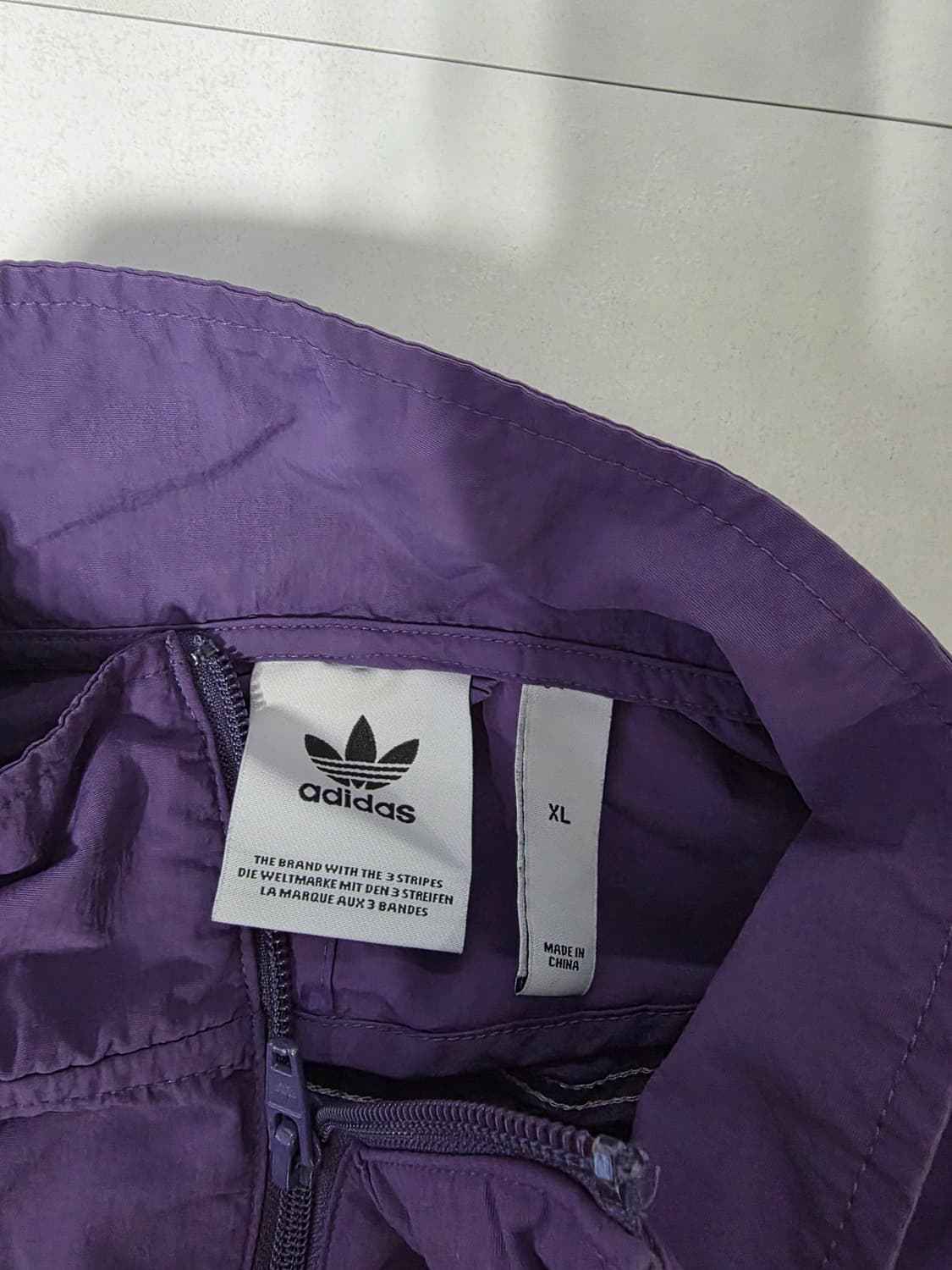 아디다스 빈티지 우븐 트랙탑 퍼플 상품이미지3