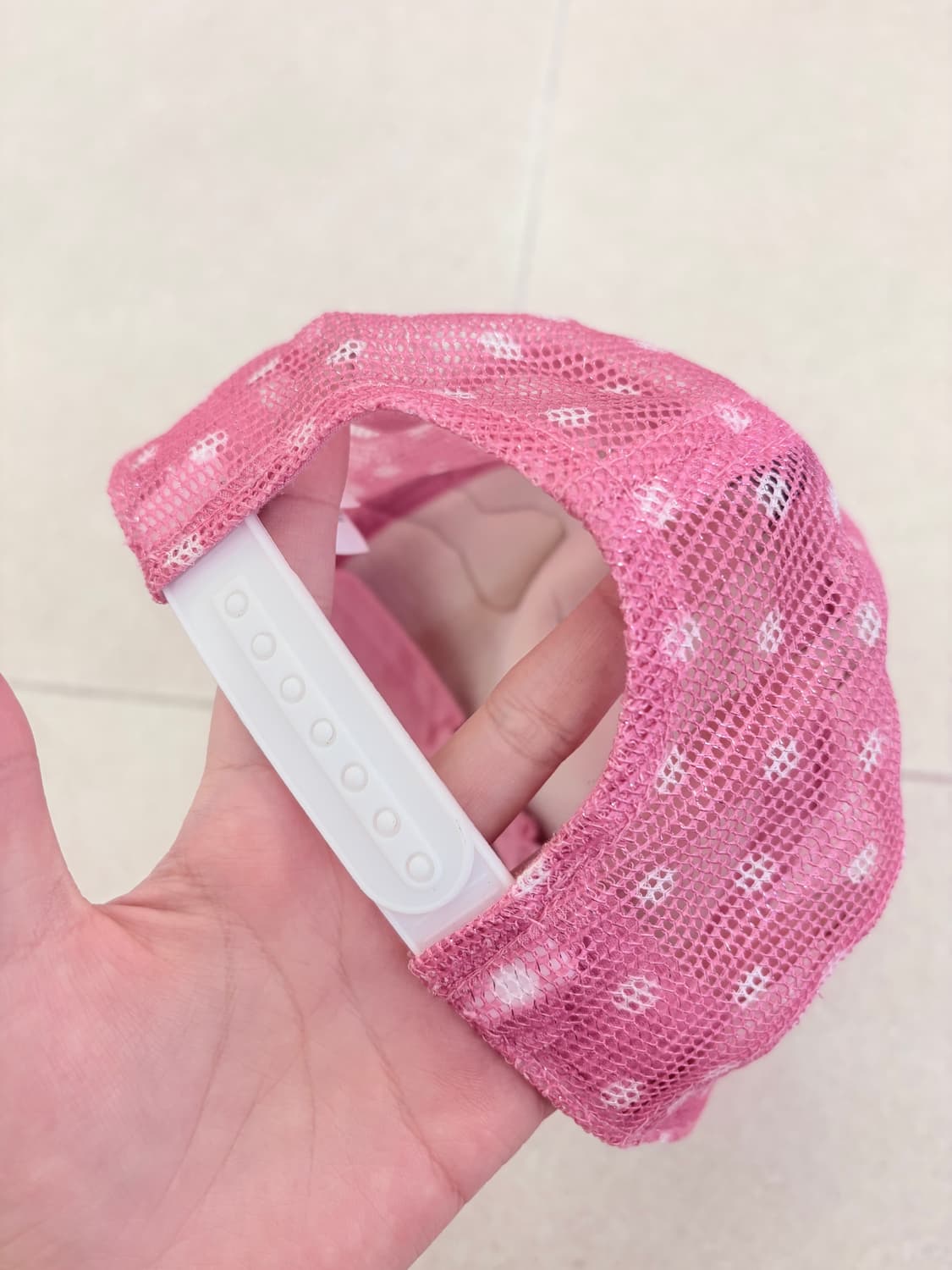 핑크 리본 키티 메쉬캡 상품이미지3