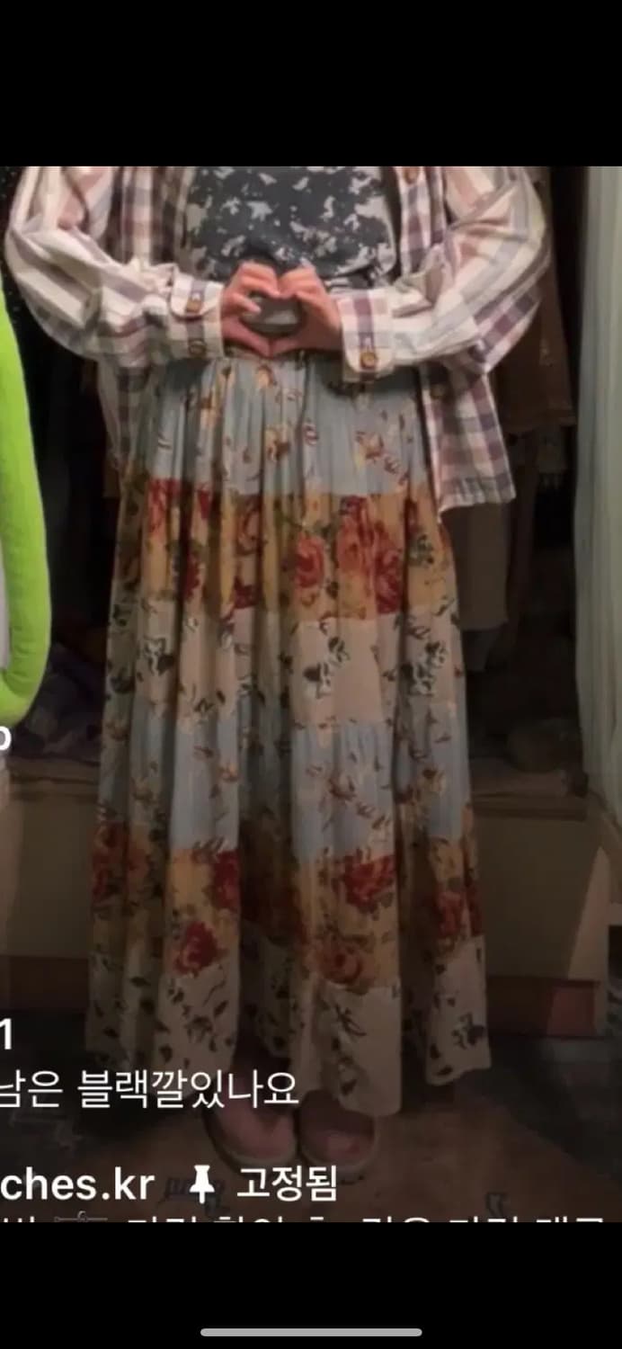 빈티지 모리 꽃무늬 스커트 상품이미지1