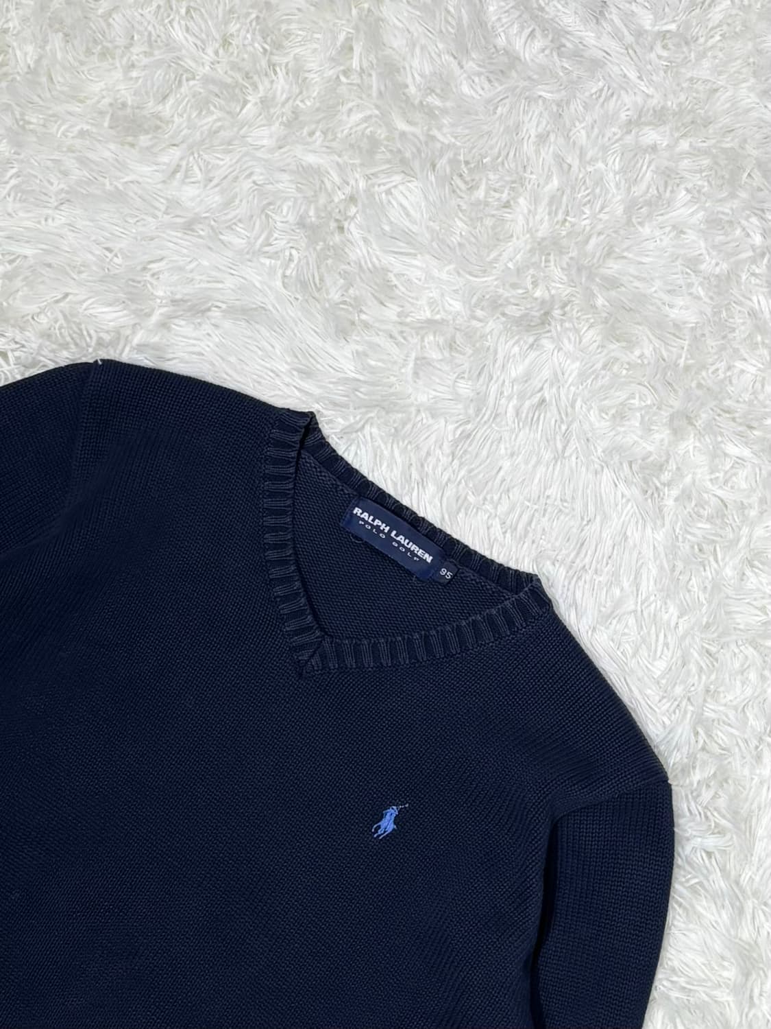 폴로랄프로렌 GOLF 네이비 포니 브이넥 니트 상품이미지4
