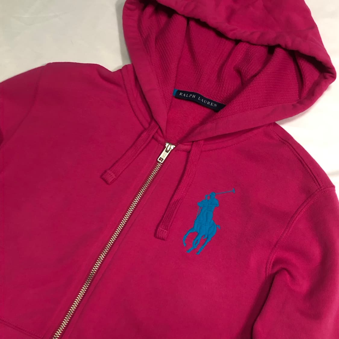 폴로 랄프로렌 빅포니 핫핑크 후드집업  상품이미지1