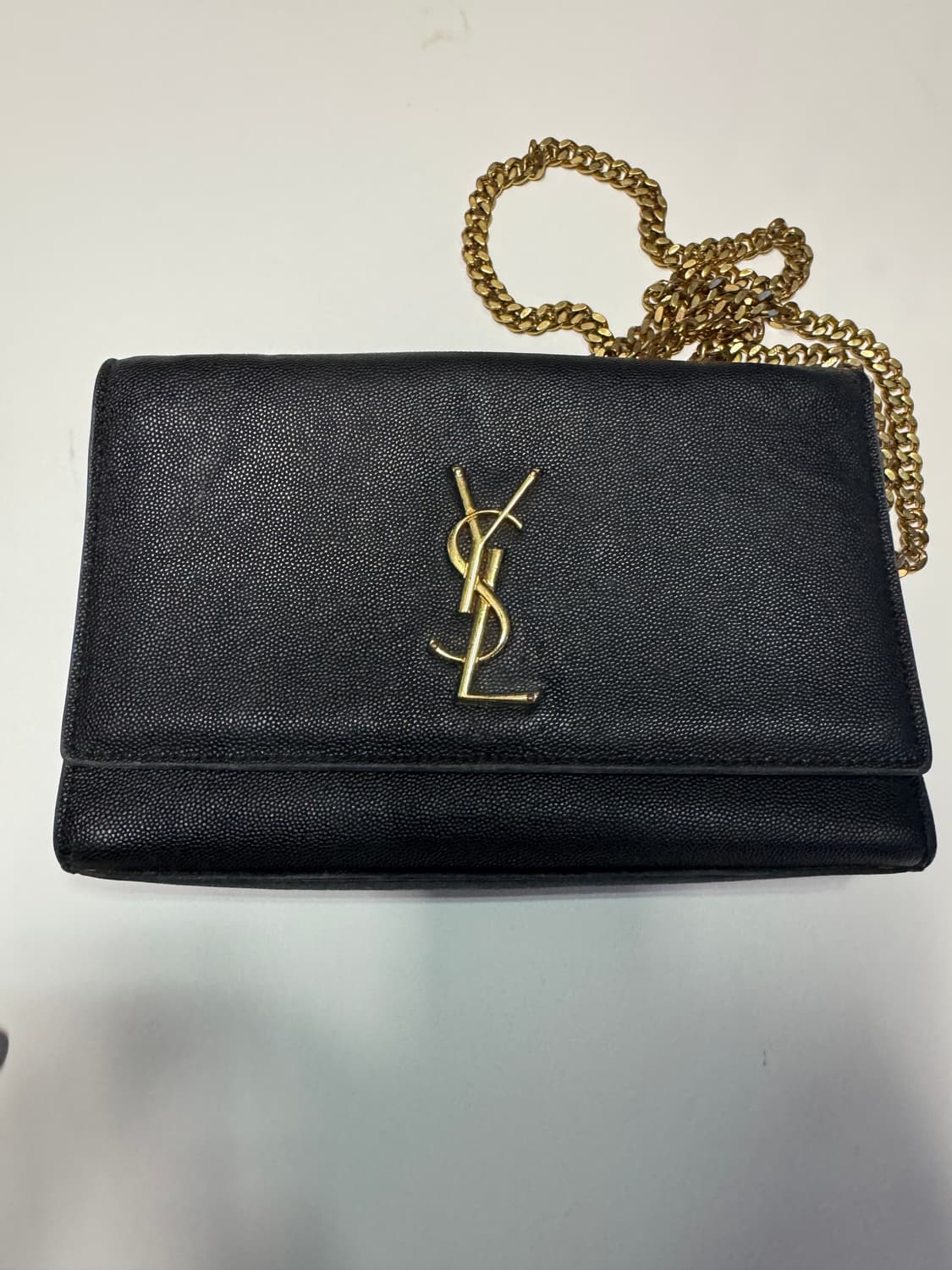 생로랑 YSL 금장 체인 숄더백 + 파우치 상품이미지3