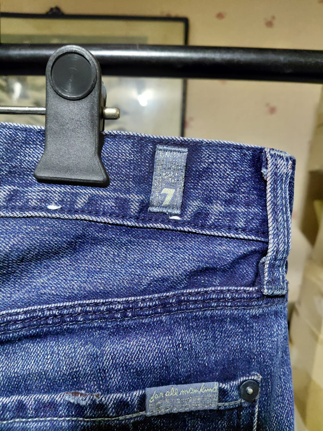 [세븐진]슬림 스트레이트핏 데님 청바지 36사이즈 상품이미지4