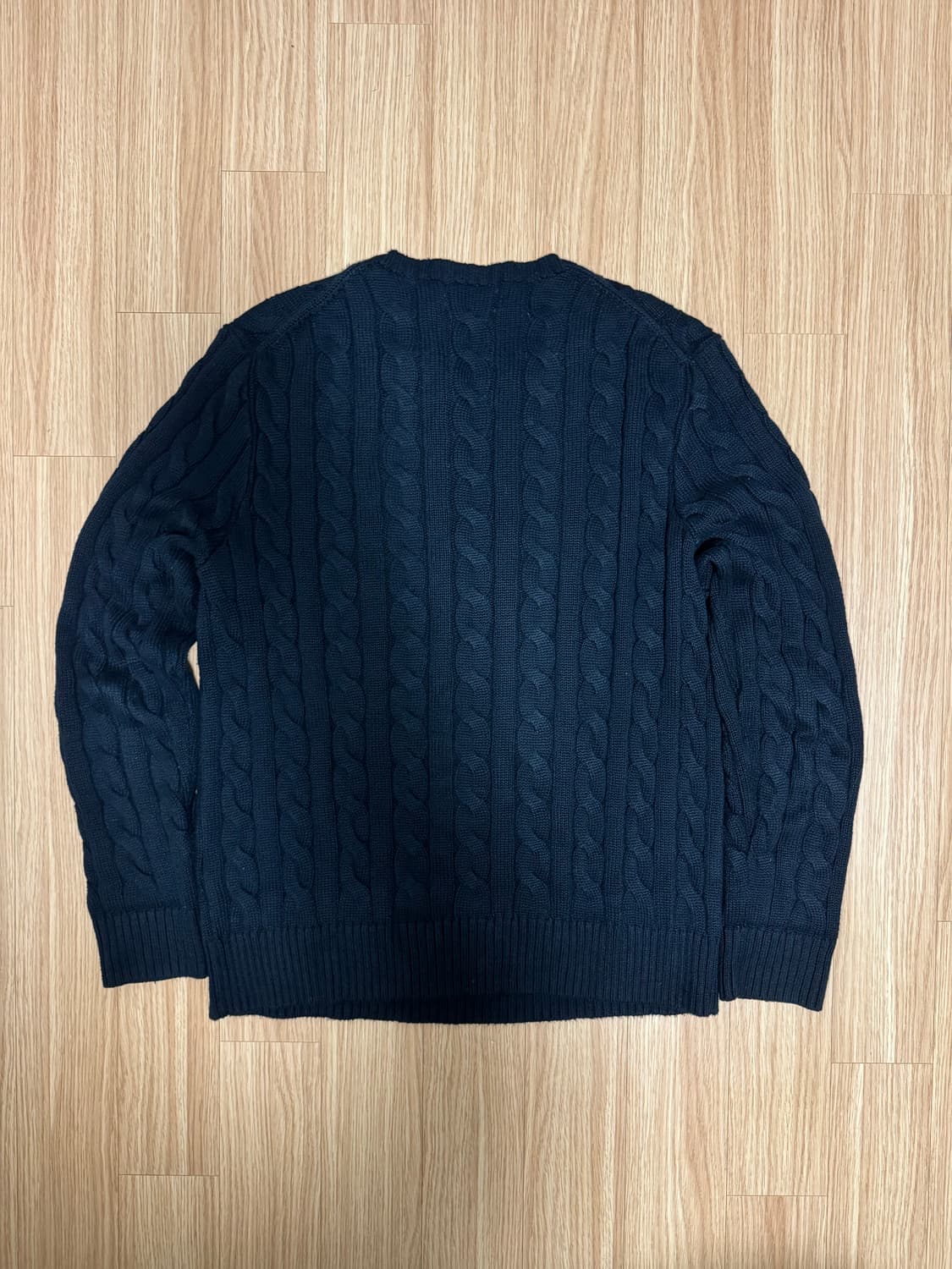 [남성 M] 폴로 랄프로렌 케이블 니트 네이비 상품이미지2