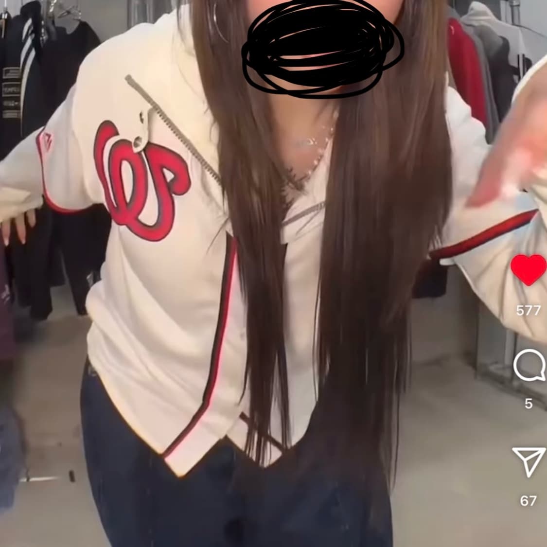 빈티지 마제스틱 내셔널스 하퍼 야구져지 상품이미지3