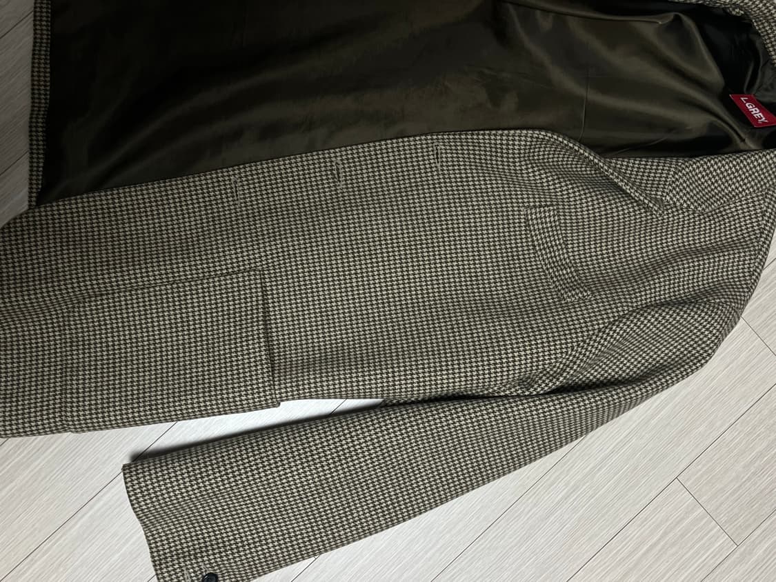 vintage 체크 블레이저 상품이미지2