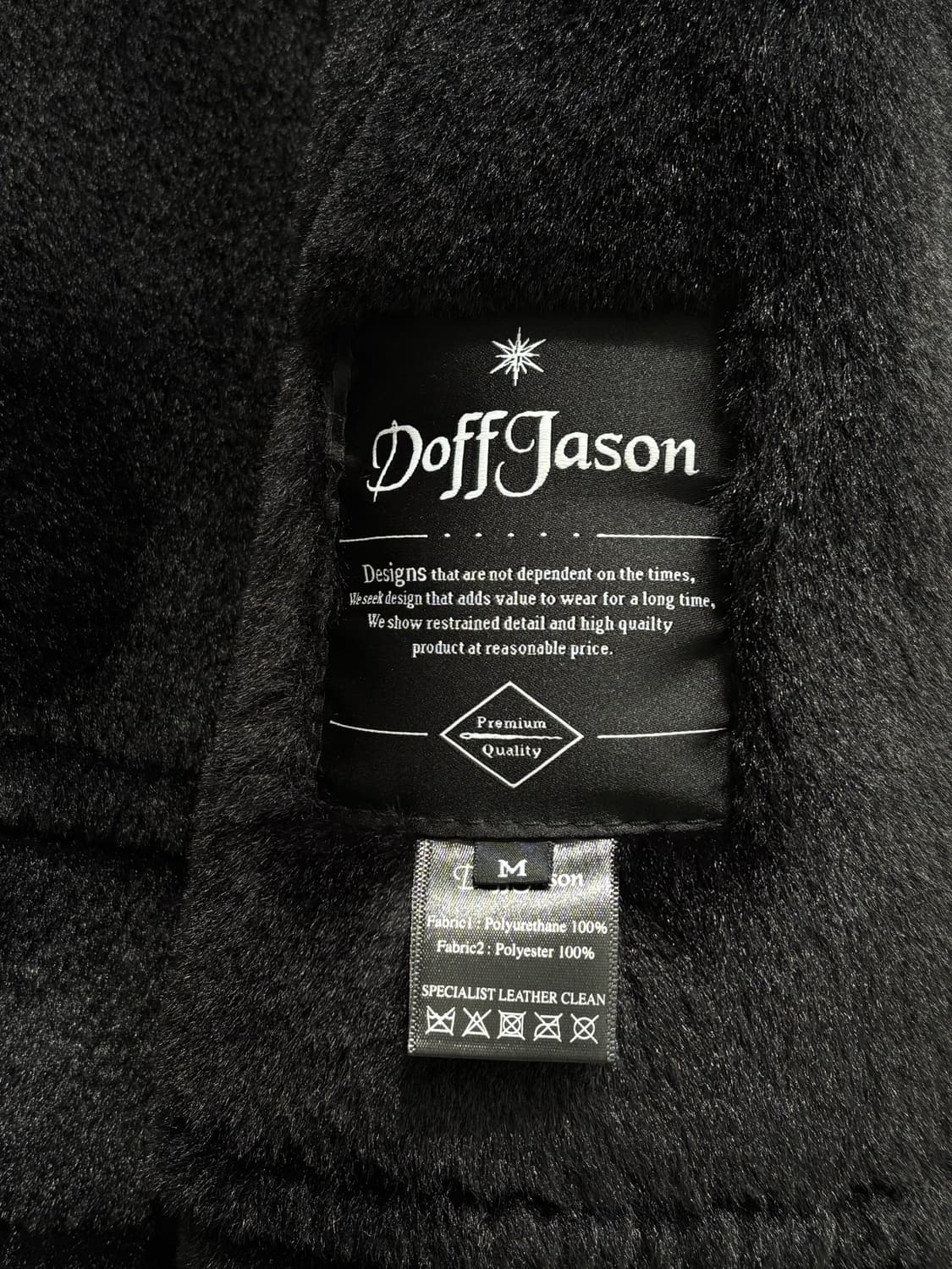 도프제이슨 스웨이드 무스탕 블랙M 상품이미지3