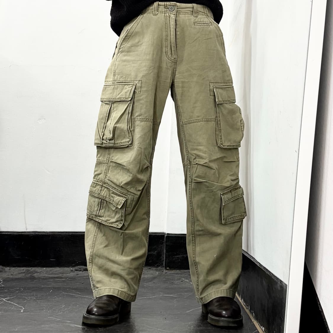 Soo Cargo 멀티포켓 와이드 카고 팬츠 상품이미지2