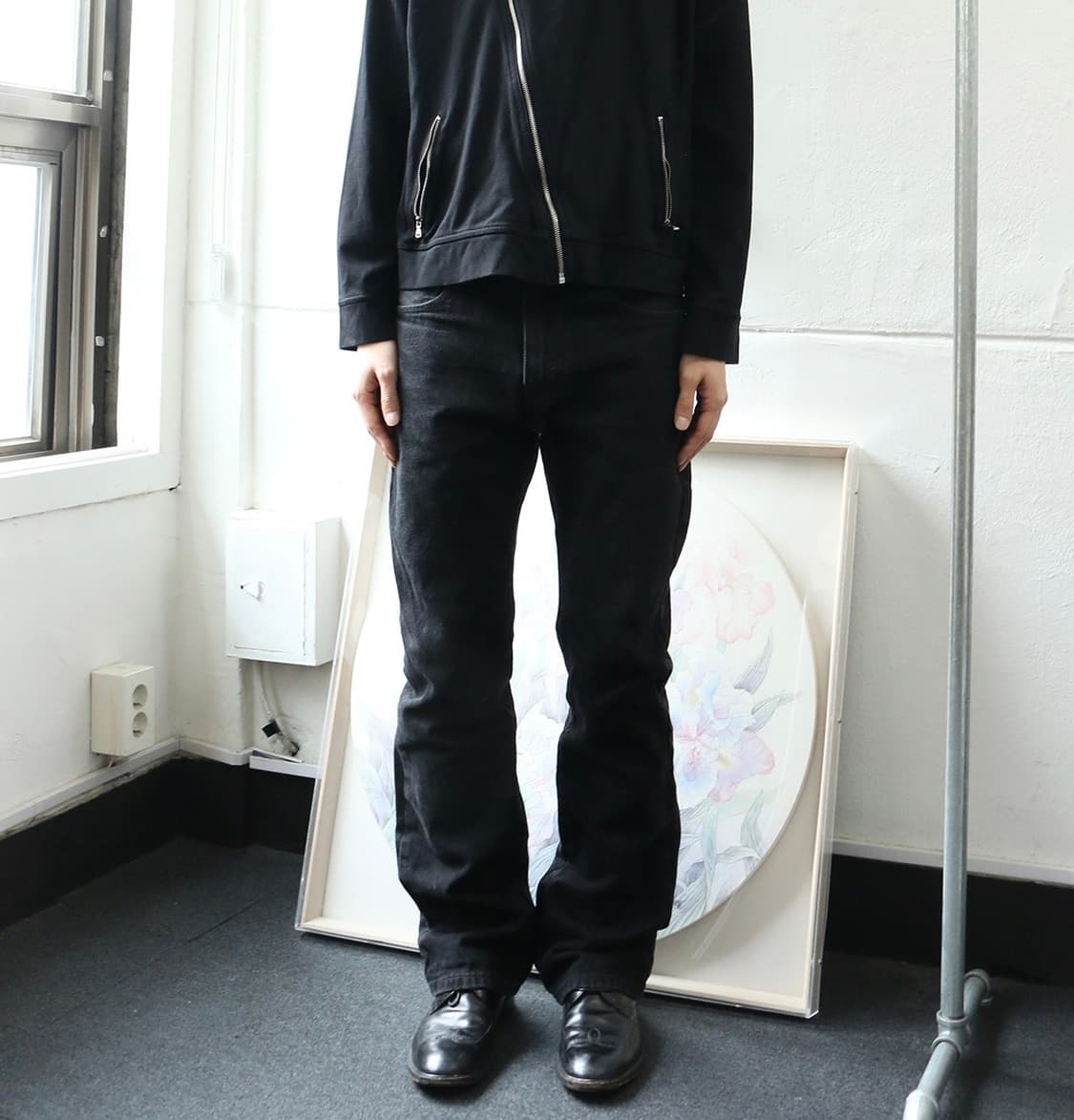 리바이스 흑청 부츠컷 517 데님 팬츠 상품이미지1