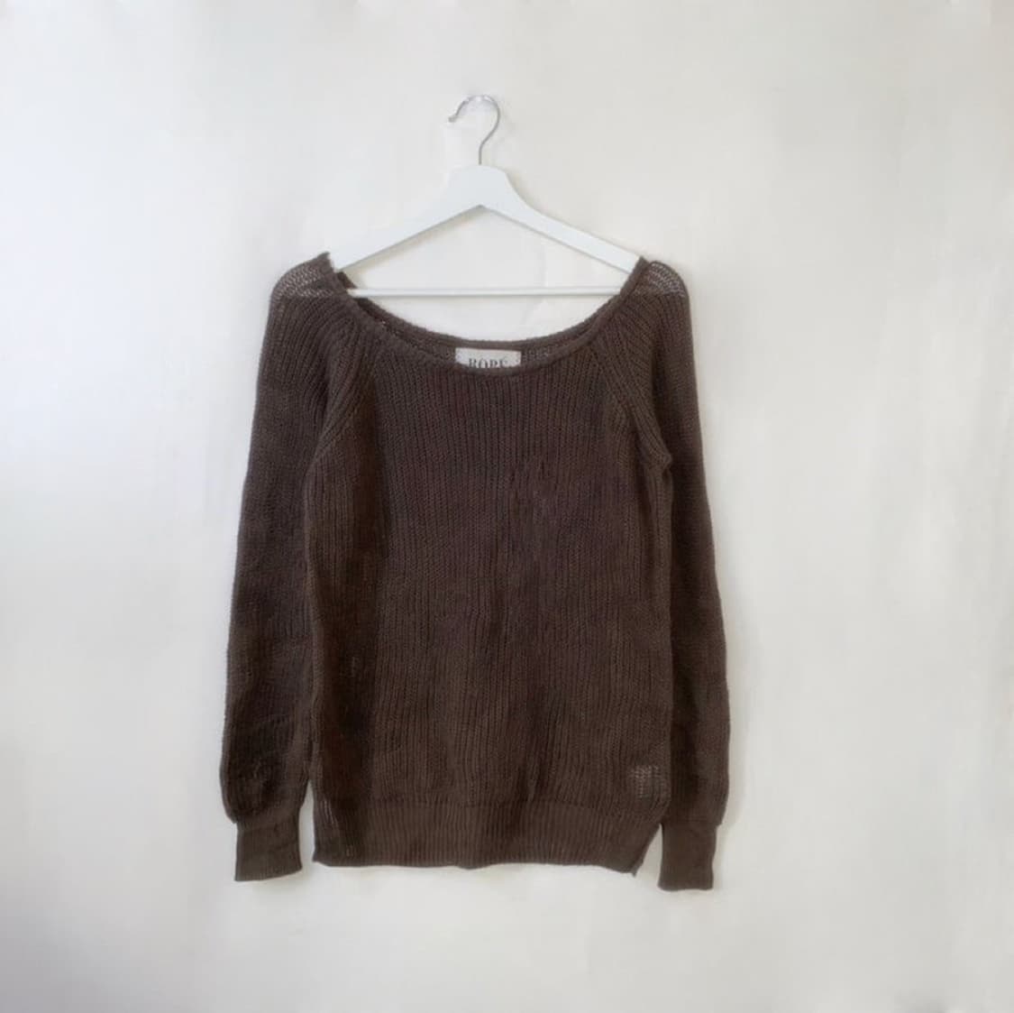 464. khaki deep U-neck knit 상품이미지1