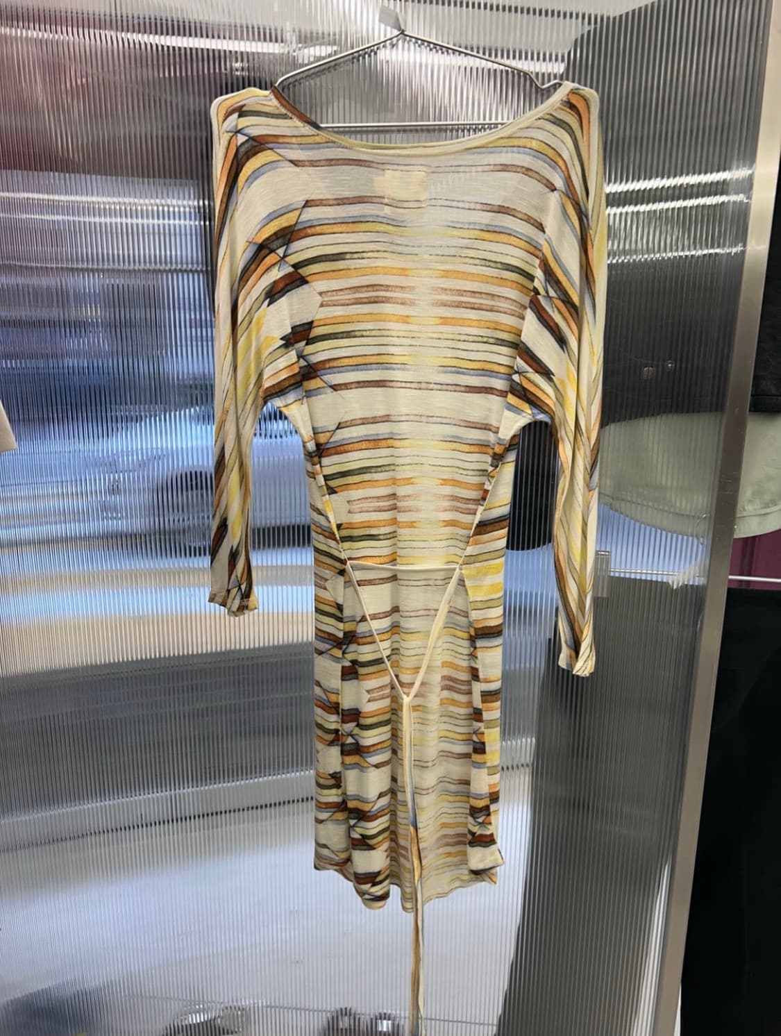 yellow pattern dress 상품이미지3