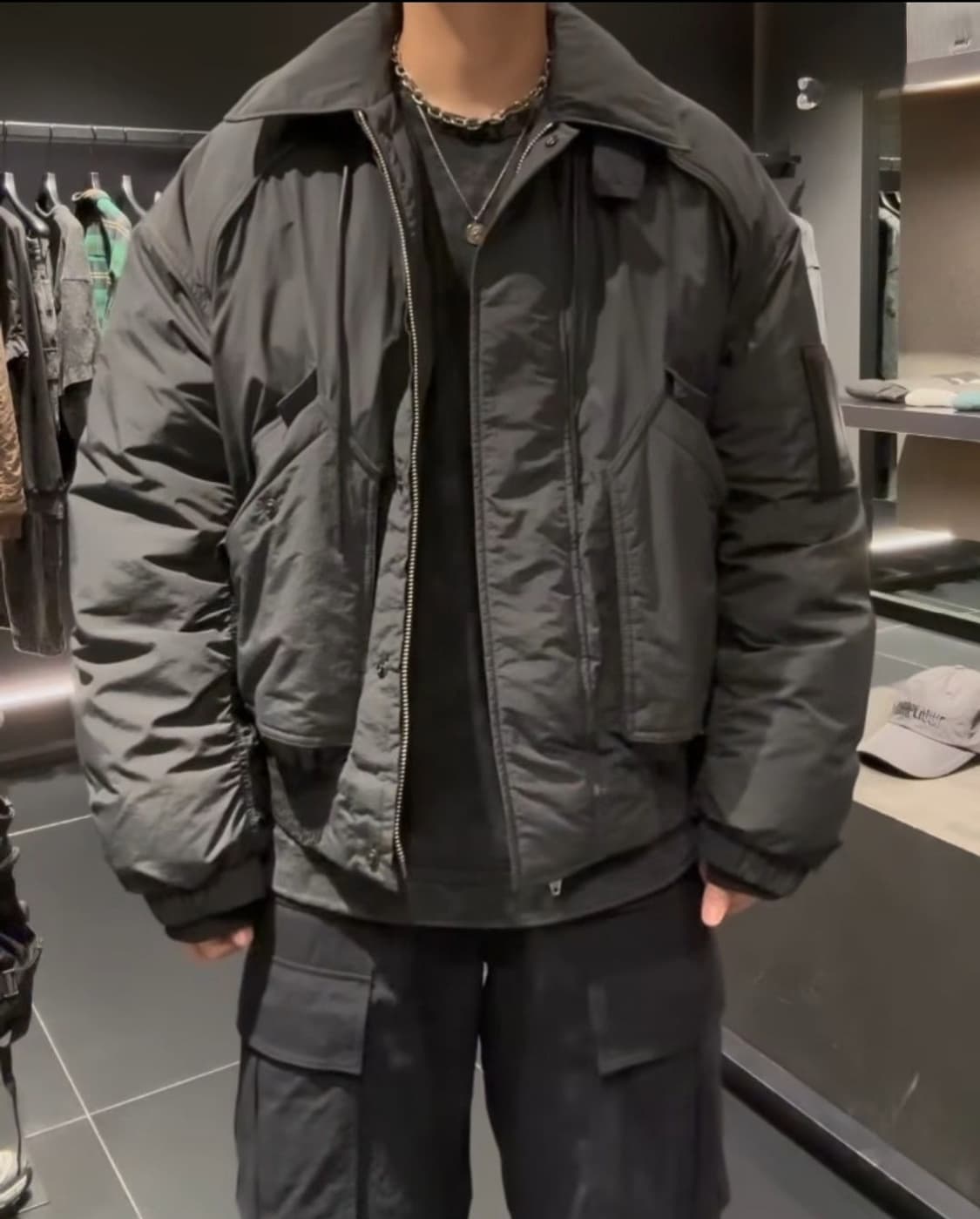 준지 179만 스탠카라 봄버 블루종 상품이미지3