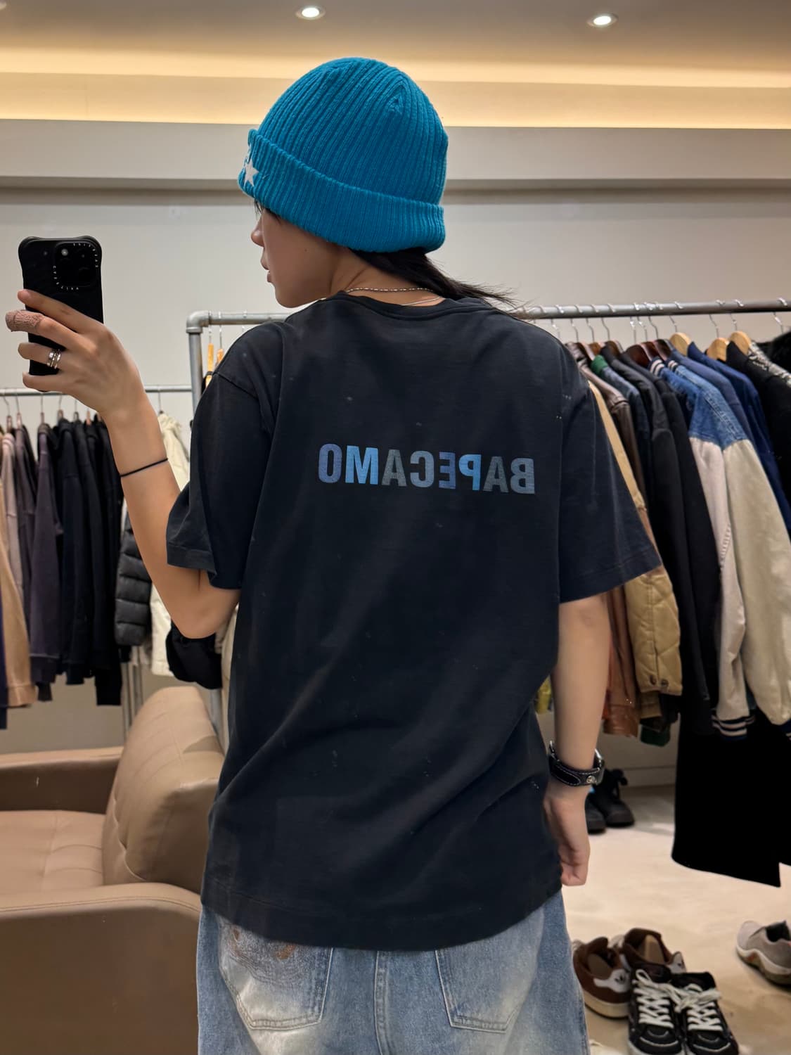 베이프 ABC 카모 에이프 페이스 STA 반팔 티셔츠 상품이미지8