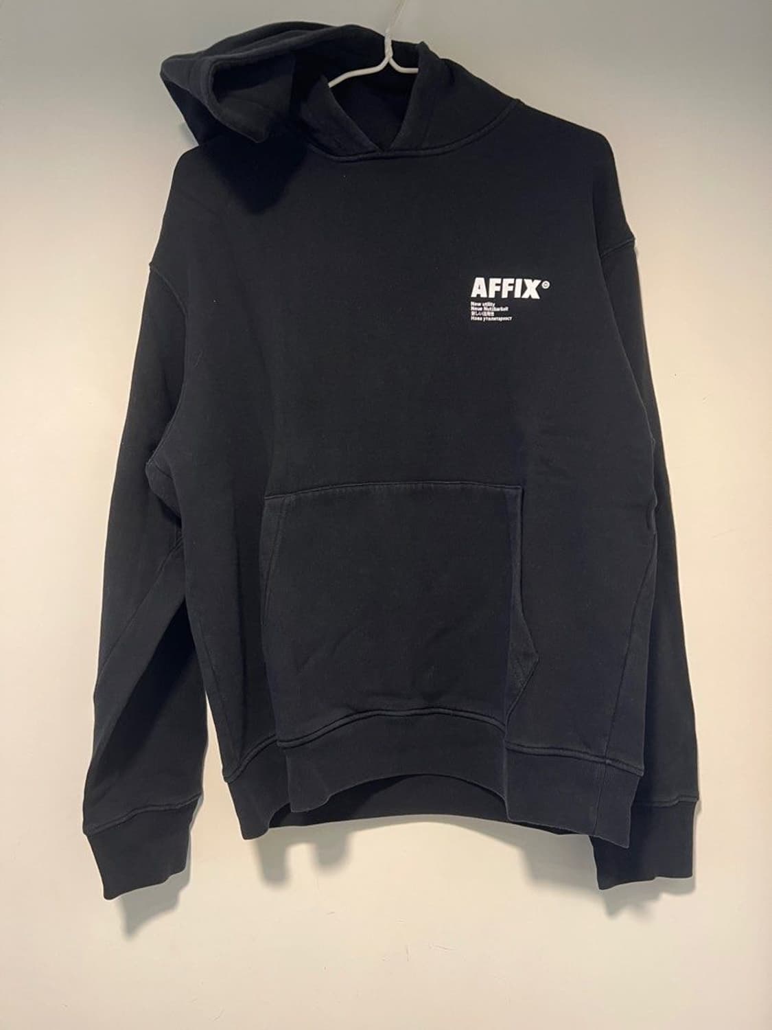 AFFIX Hoodie Utility Black / White L 상품이미지2