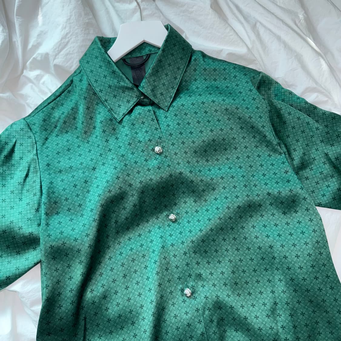 Chrome Hearts Silk Shirts Green 상품이미지2