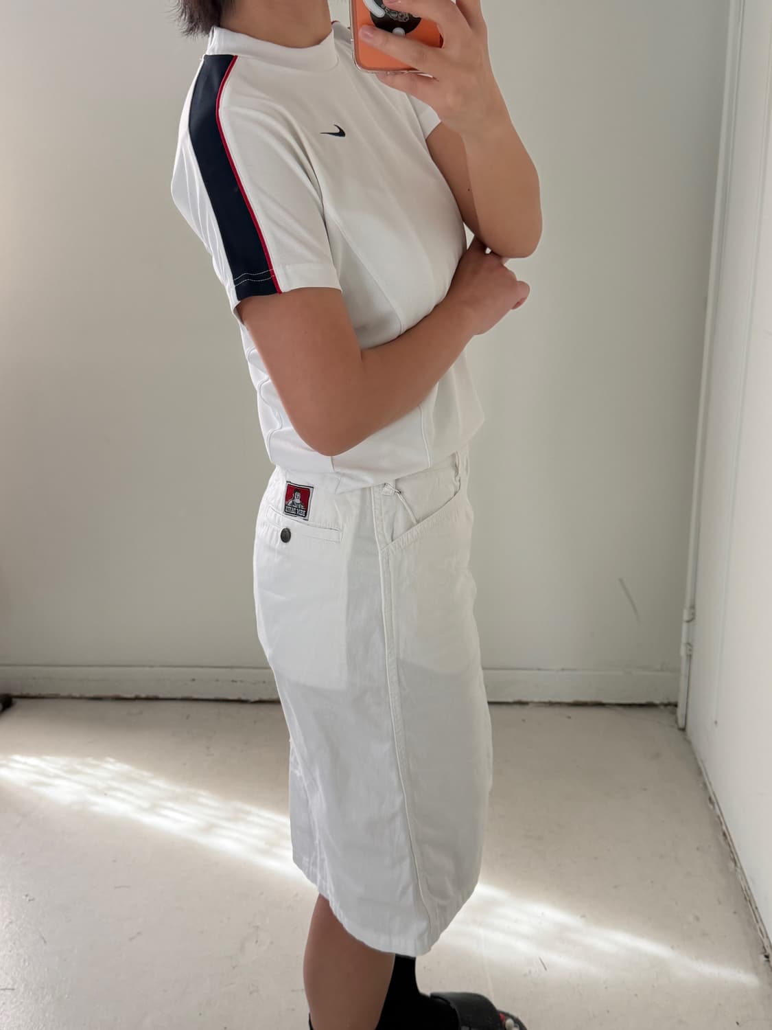 BEN DAVIS 코튼 미디스커트 상품이미지3