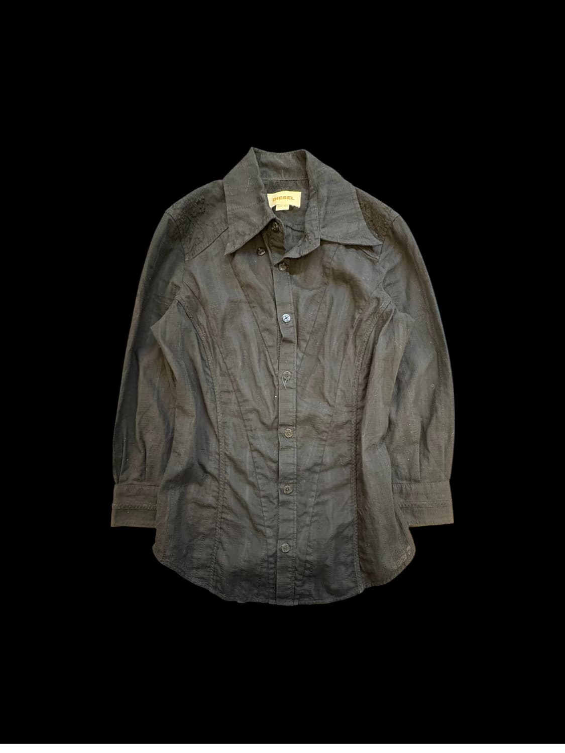 디젤 텍스쳐드 코튼 핏 셔츠 상품이미지1