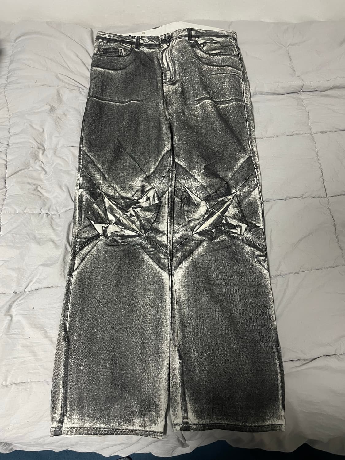 강정석 X jip jean 오리가미 블랙 팬츠 3사이즈 상품이미지2