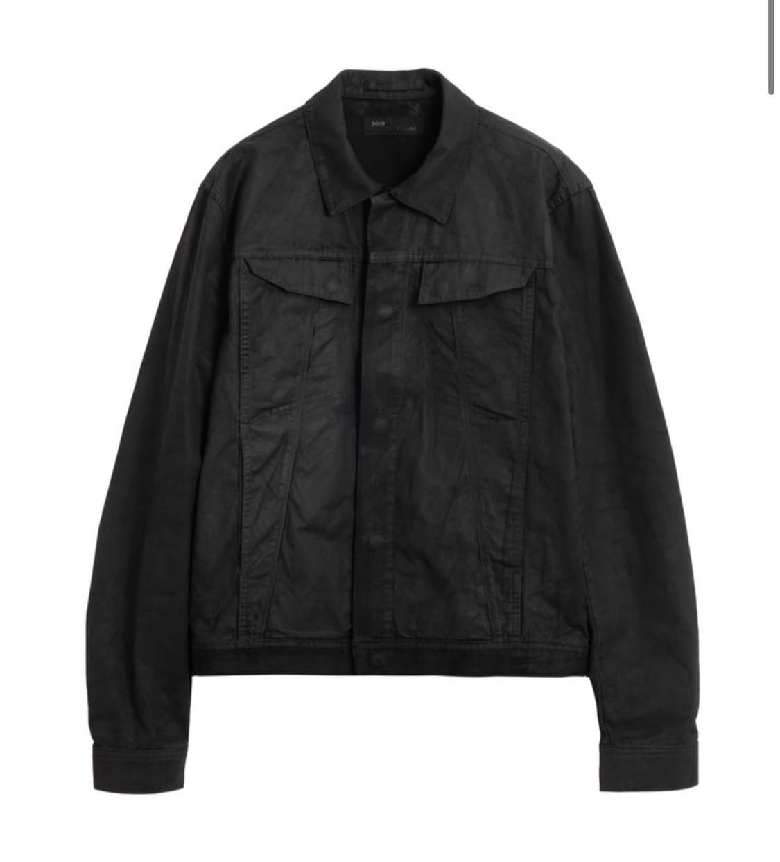 bordr WAXED TRUCKER JACKET (BLACK) 2size 상품이미지1