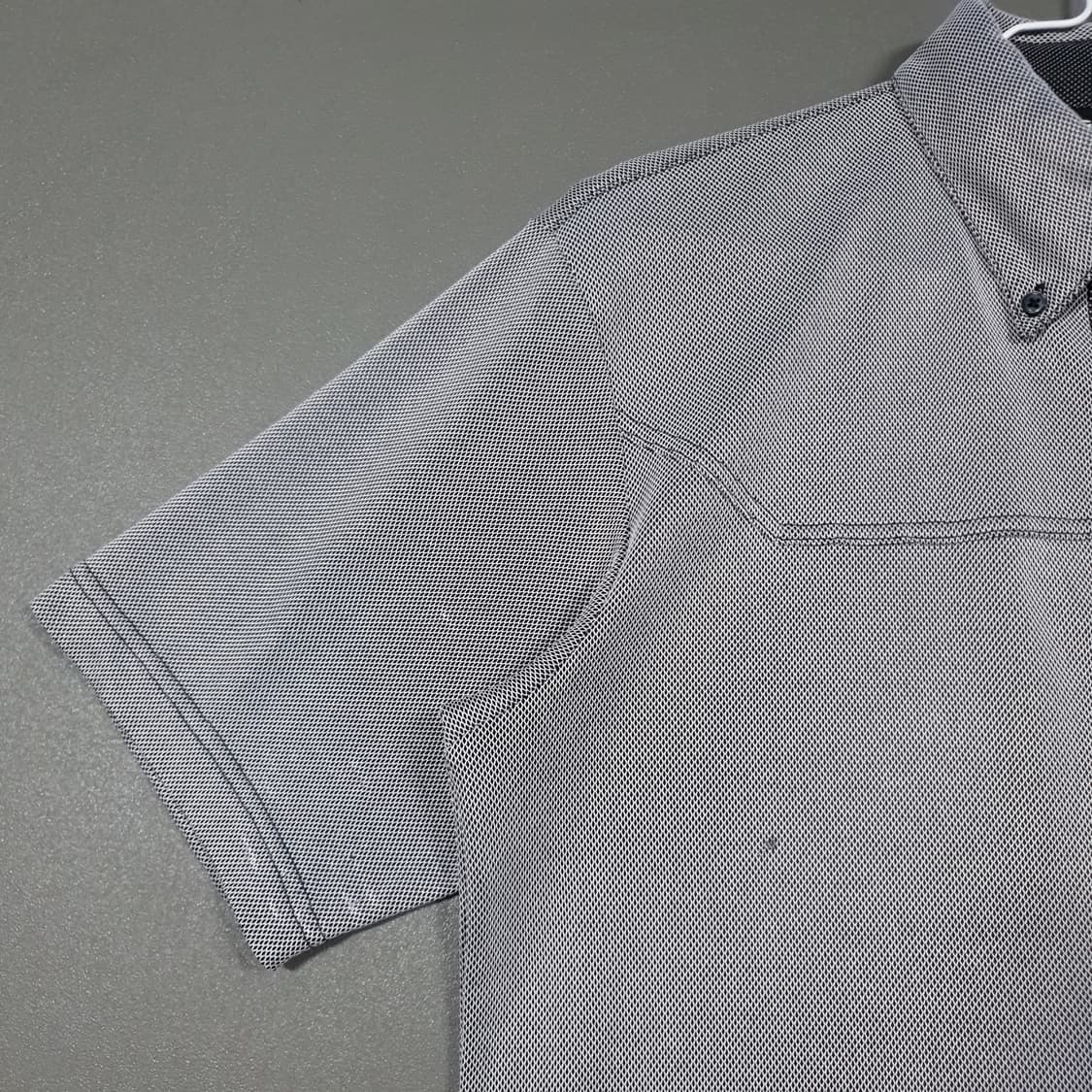 M (95) 테일러메이드 골프 버튼다운 반팔 카라티 폴로 셔츠 그레이 상품이미지7