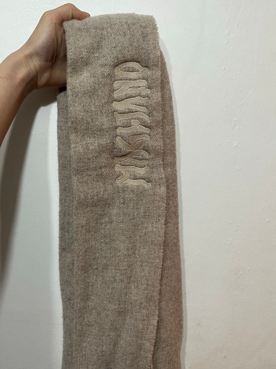 마리아노 로고 울 프린지 머플러 상품이미지2