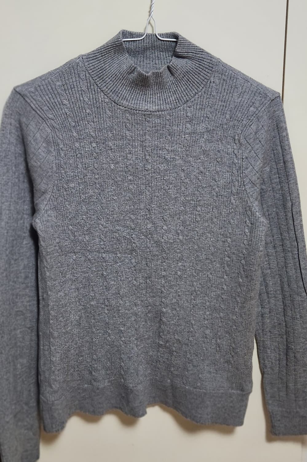 Closshi 일본 빈티지 그레이 폴라티 상품이미지1