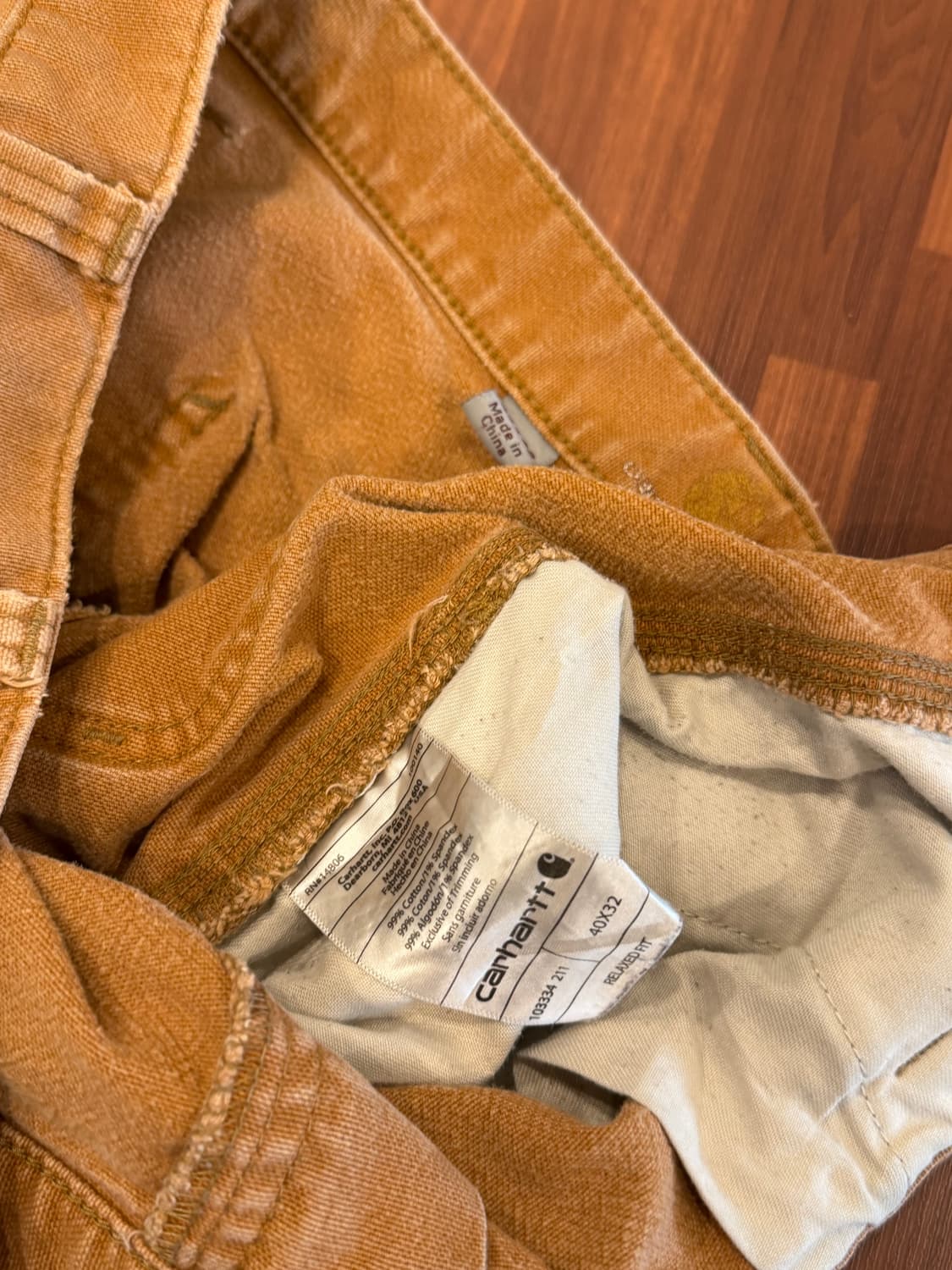 Carhartt 칼하트 덕 캔버스 더블니 카펜터 워크 팬츠 (40) 상품이미지10