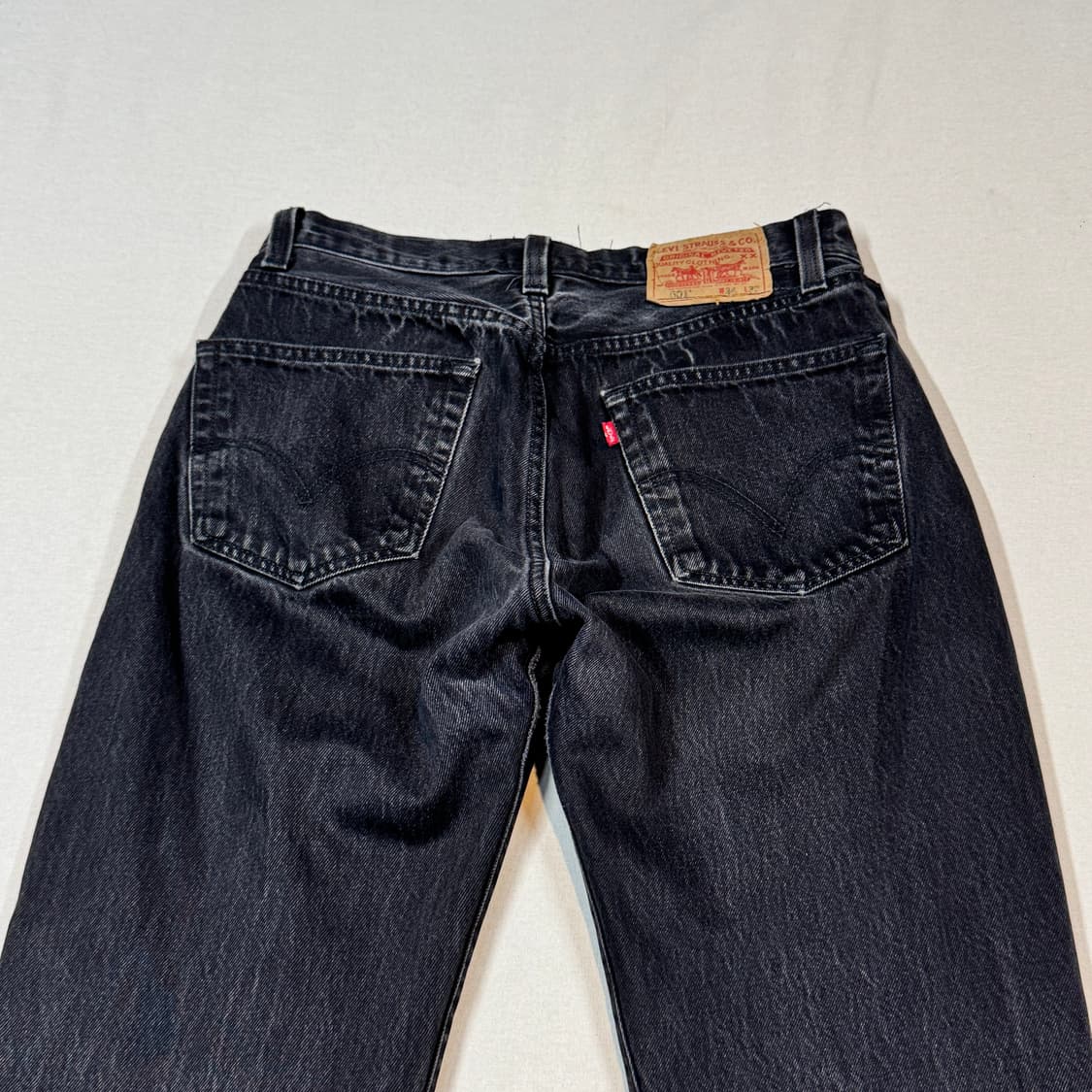 30inch) 리바이스 501 버튼플라이 데님 청바지 블랙진 상품이미지2