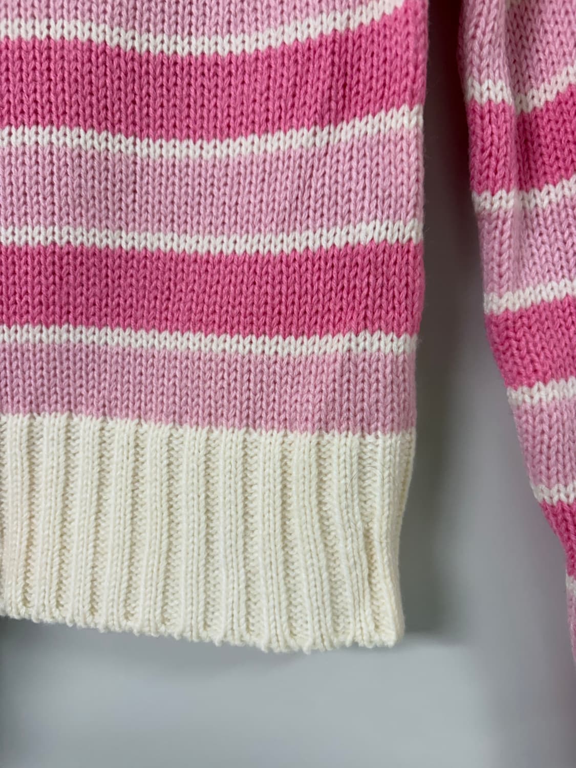 꾸레쥬 빈티지 핑크 니트 상품이미지6