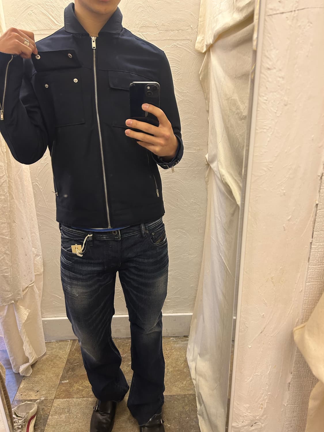 Hum 지퍼 디테일 자켓 상품이미지1