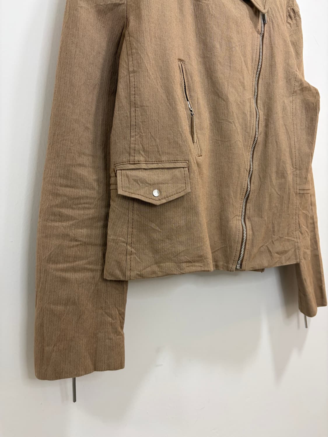 KUMIKYOKU 코튼 라이더 자켓 상품이미지7