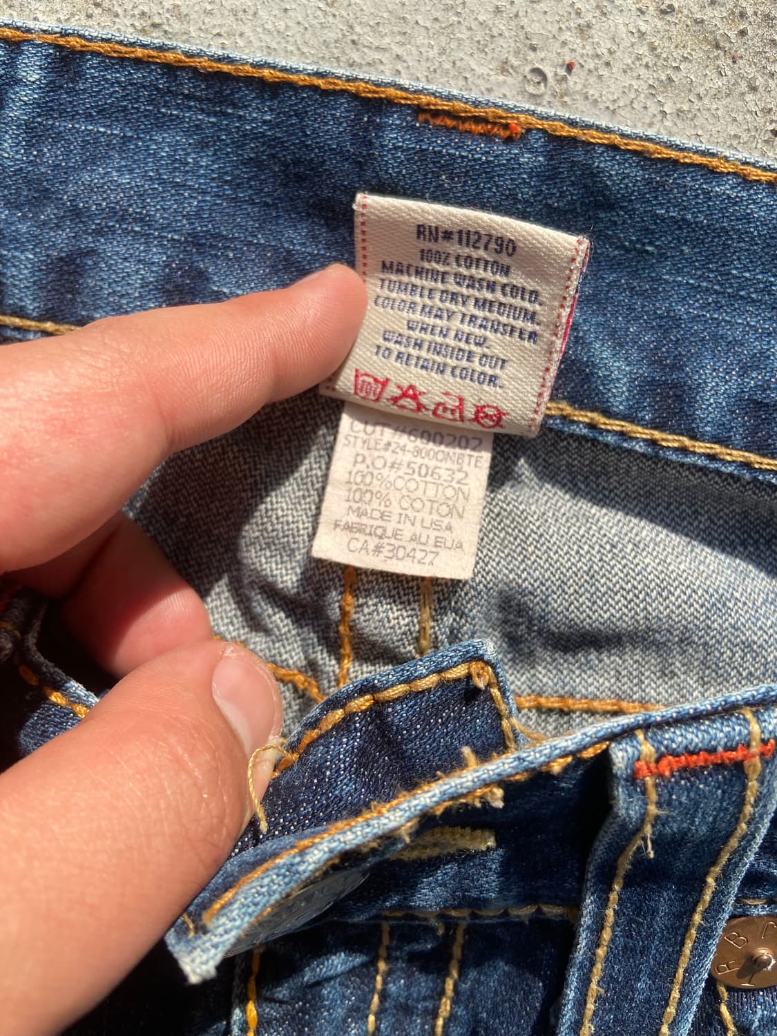 True Religion Bobby Big T Low Rise Jeans 상품이미지9