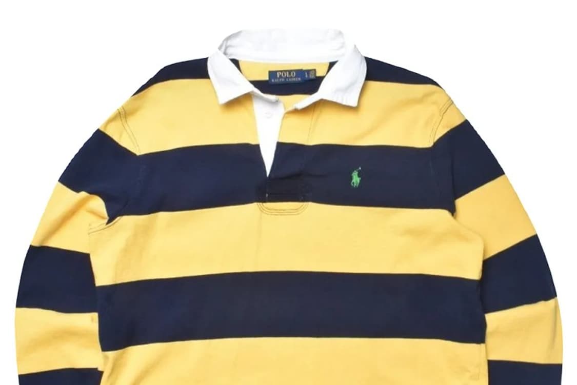 폴로 랄프로렌 스트라이프 럭비셔츠 L N0884 상품이미지3