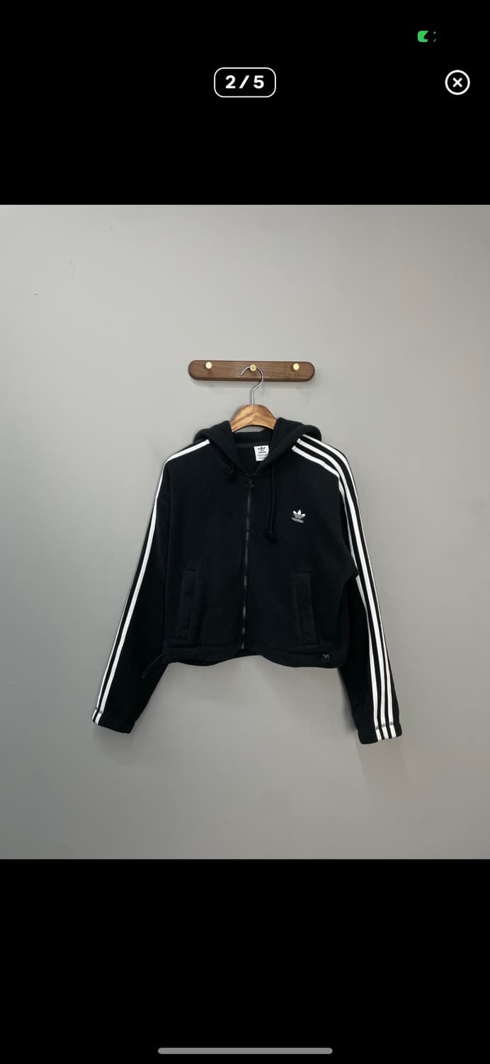 아디다스 플리스 크롭 풀집업 A3182 상품이미지2