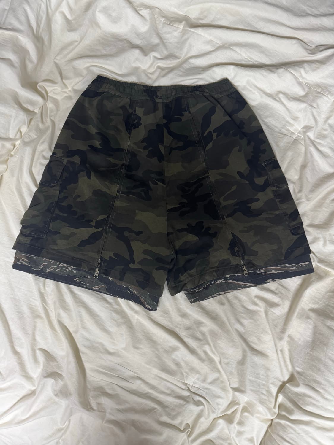 아조바이아조 Camouflage Layered Zip Up Pants 상품이미지3