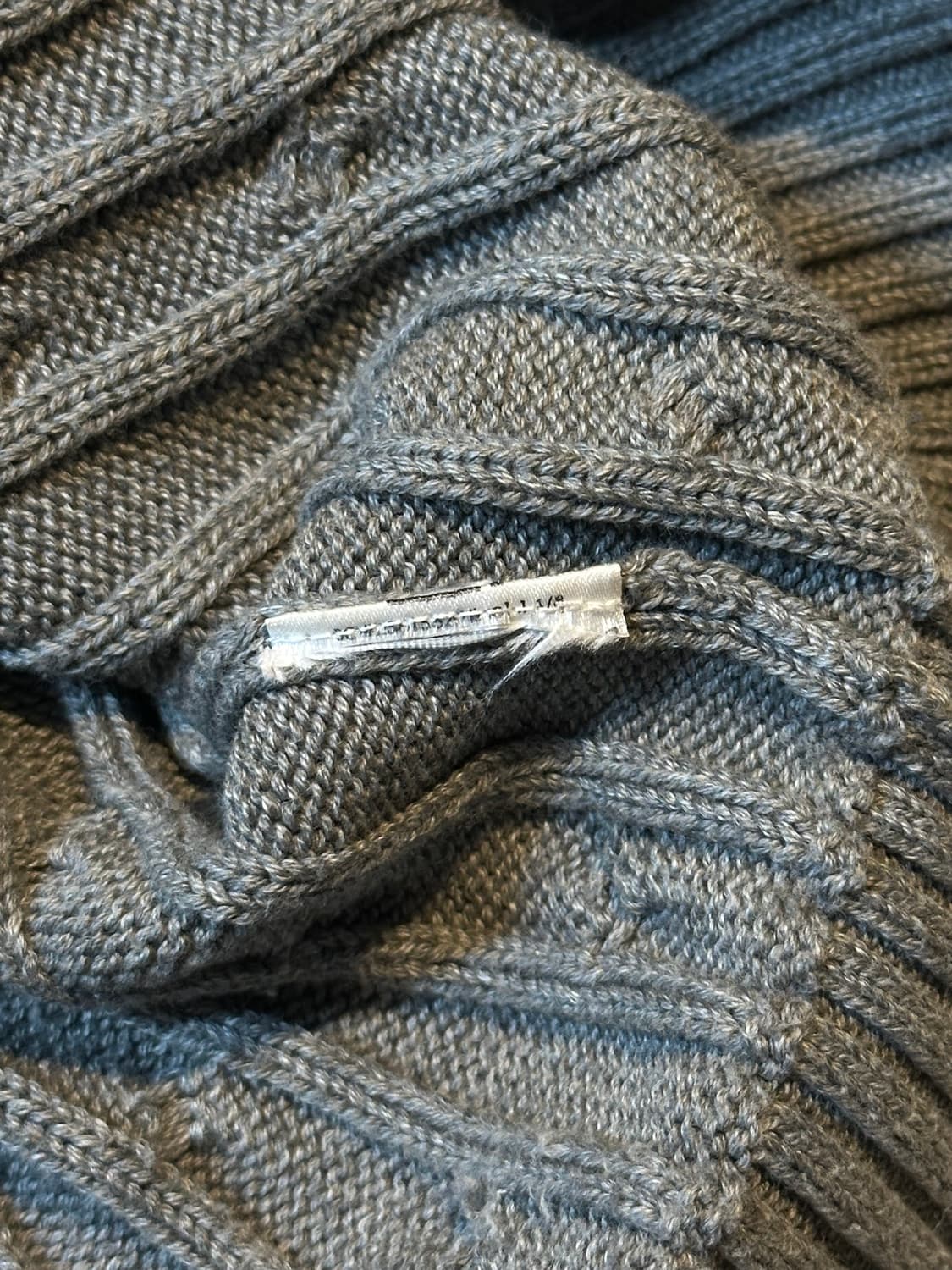 폴로 랄프로렌 신형 화이트포니 케이블 코튼 꽈배기 니트 그레이 상품이미지5