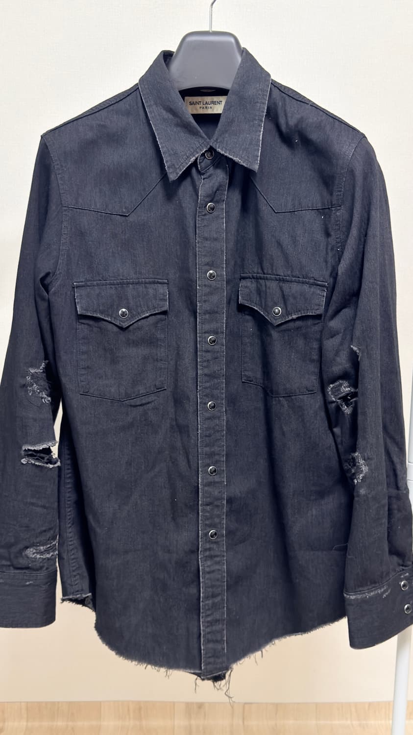 생로랑 15fw 디스데님셔츠 s 상품이미지1