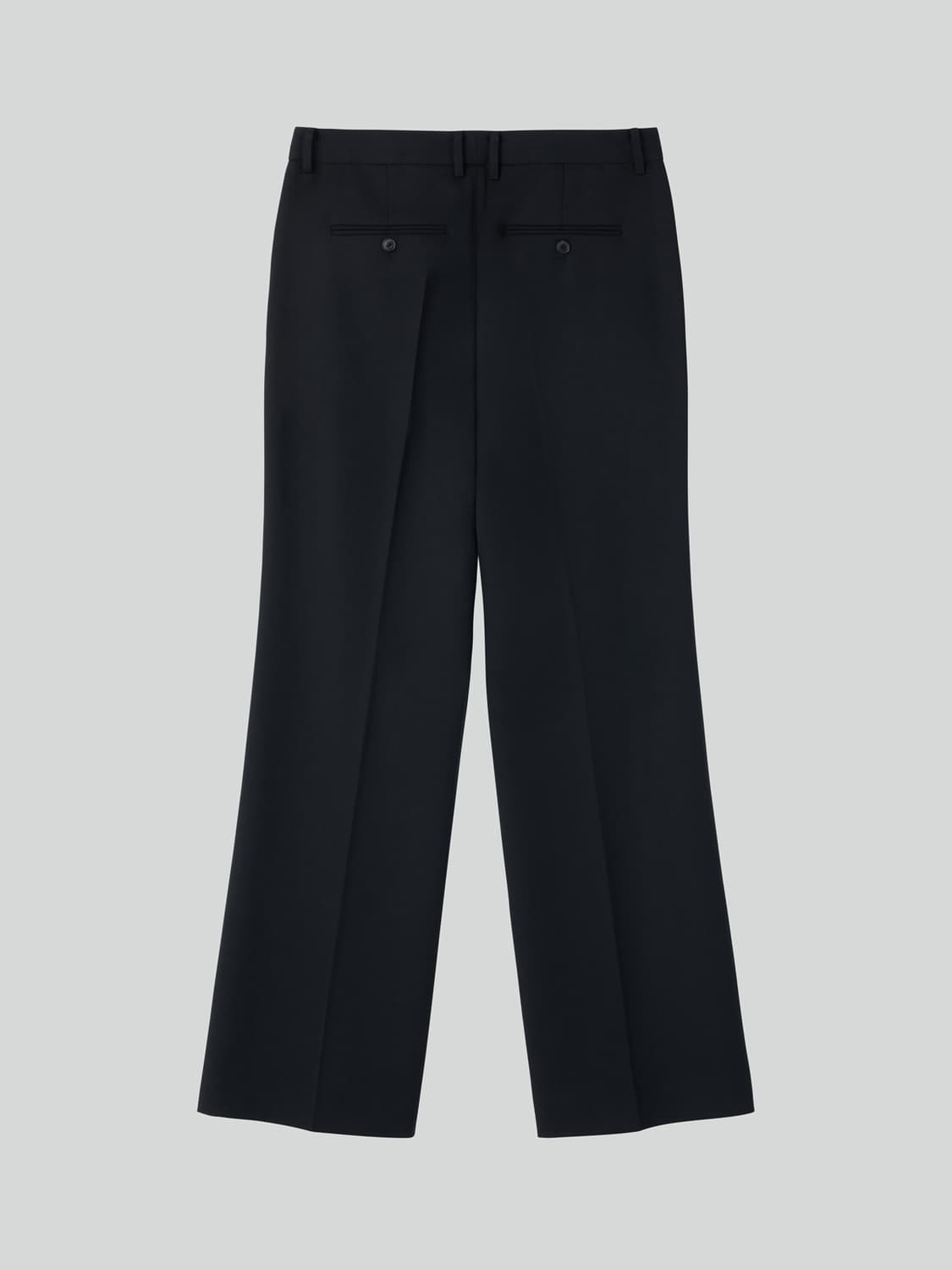 렉토 26SS 버진 울 플레어핏 팬츠 블랙 상품이미지2