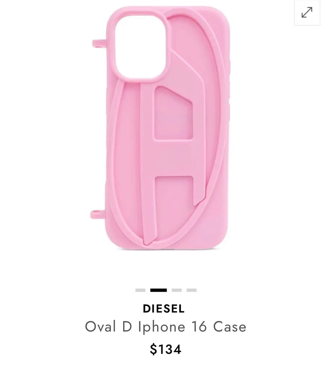 디젤 Oval D 폰케이스 핑크 아이폰 16프로 상품이미지1