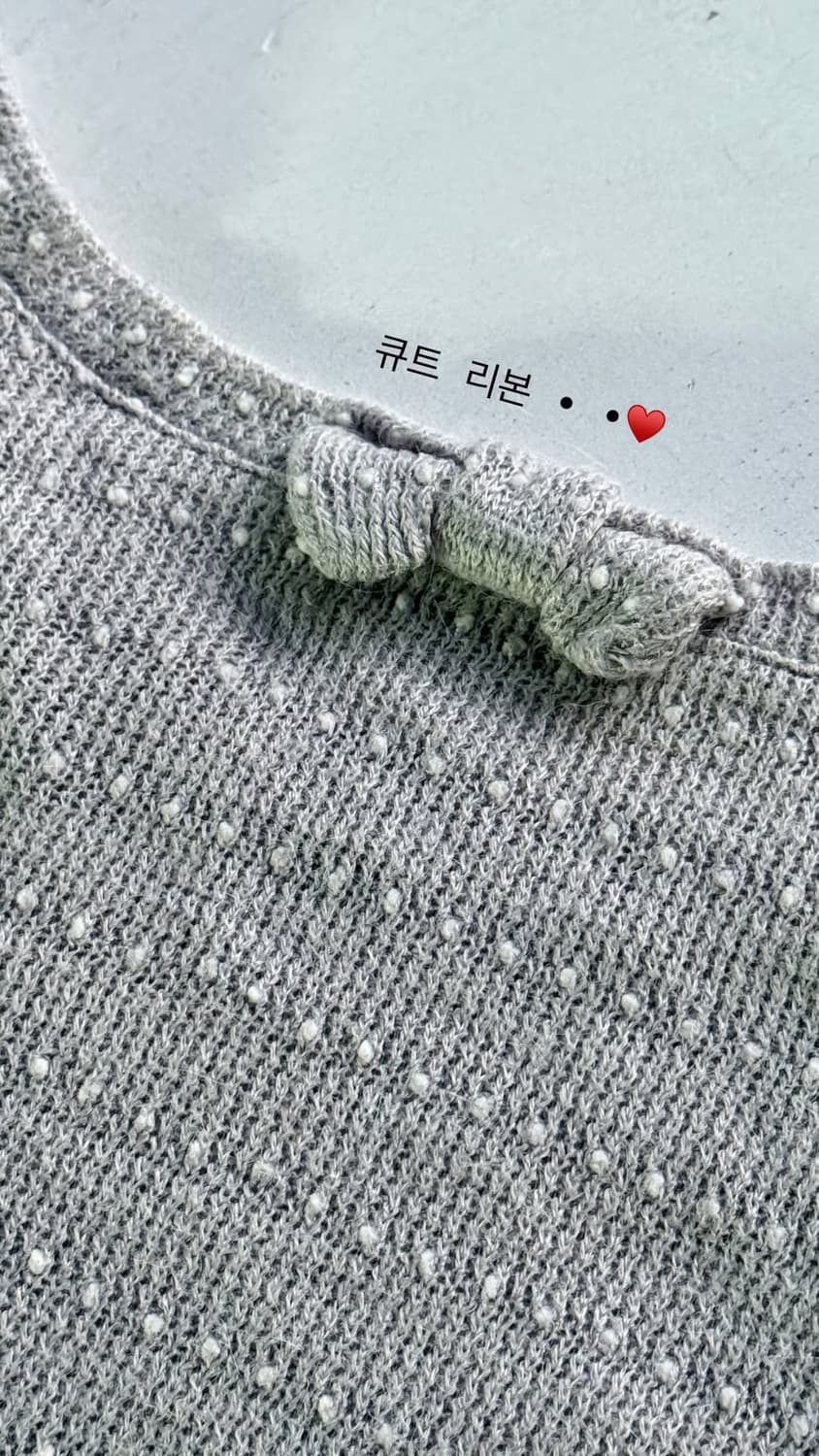 세오리아 도트 리본니트 상품이미지4