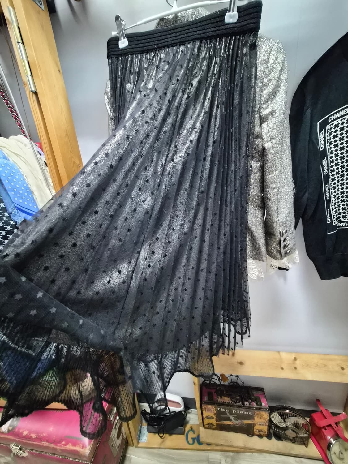 다이앤본 퍼스텐버그 샤이니 큐트 자켓. 오즈세컨 도트샤 스커트 상품이미지9