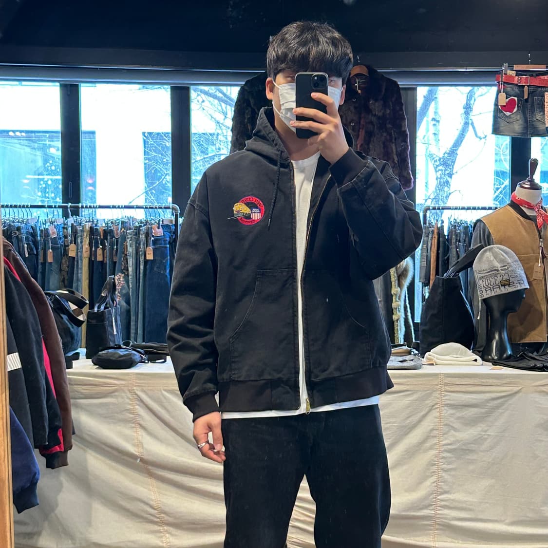 XL) Union Pacific USA 워크웨어 액티브 자켓 후드 자켓 상품이미지8